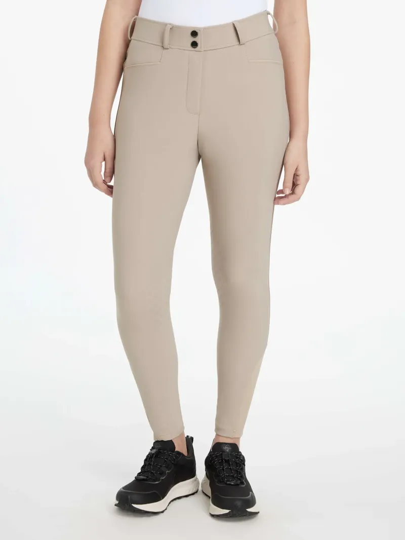 LeMieux Isabelle Knee Grip Breeches Almond