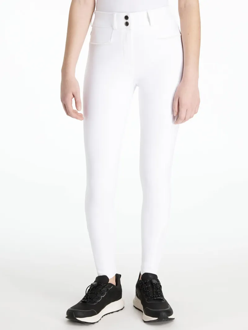 Le Mieux Young Rider Izzy Knee Grip Seat Breeches White