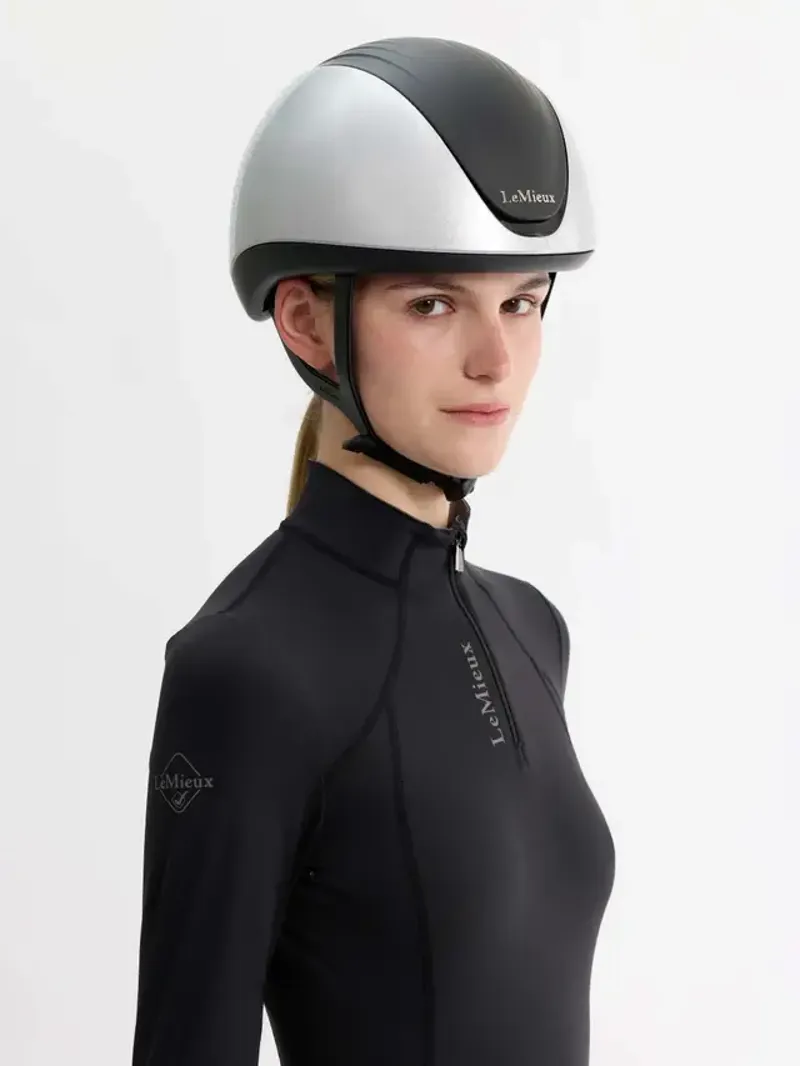 LeMieux Vexa Skull Helmet Silver-1