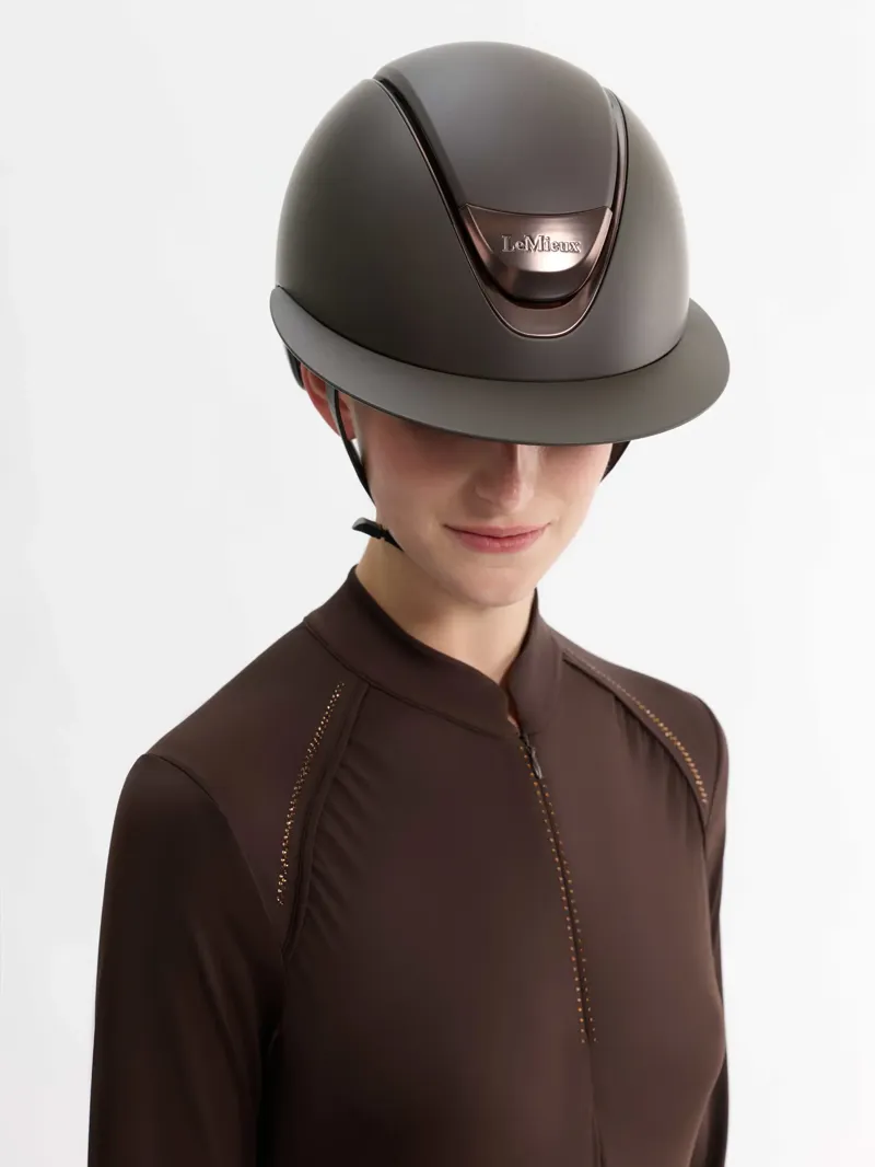 LeMieux Verv Competition Helmet Matte Brown-3