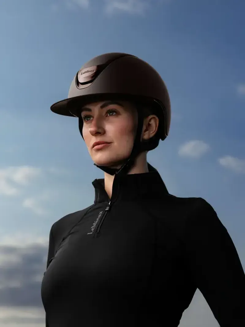 LeMieux Verv Competition Helmet Matte Brown-1