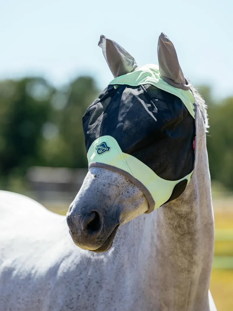 LeMieux Visor-Tek Full Fly Mask Macaron
