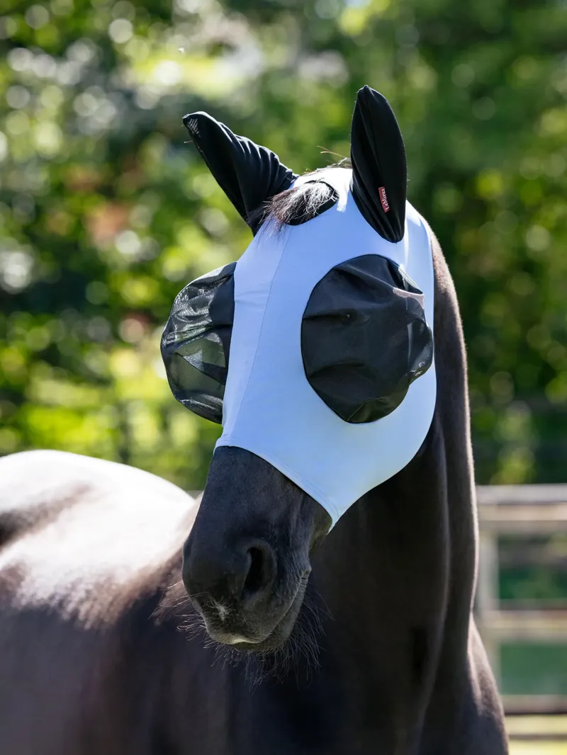 LeMieux Bug Relief Full Fly Mask Powder Blue