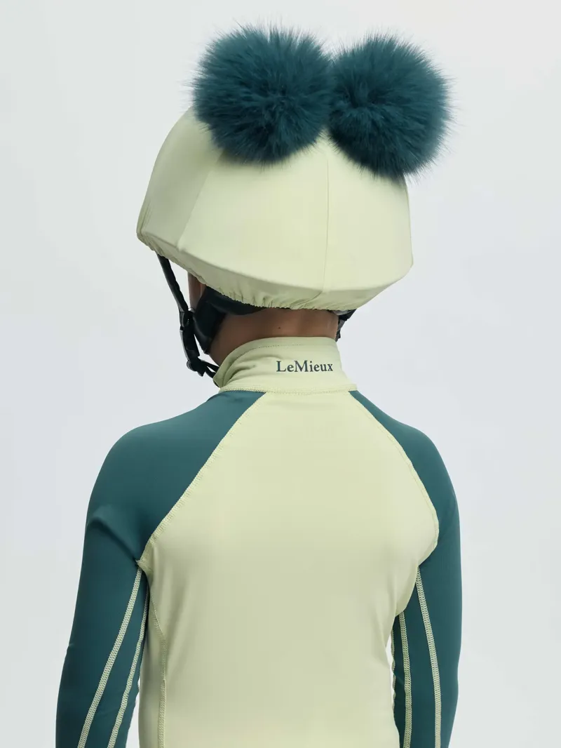 LeMieux Mini Double Pom Hat Silk Macaron-1