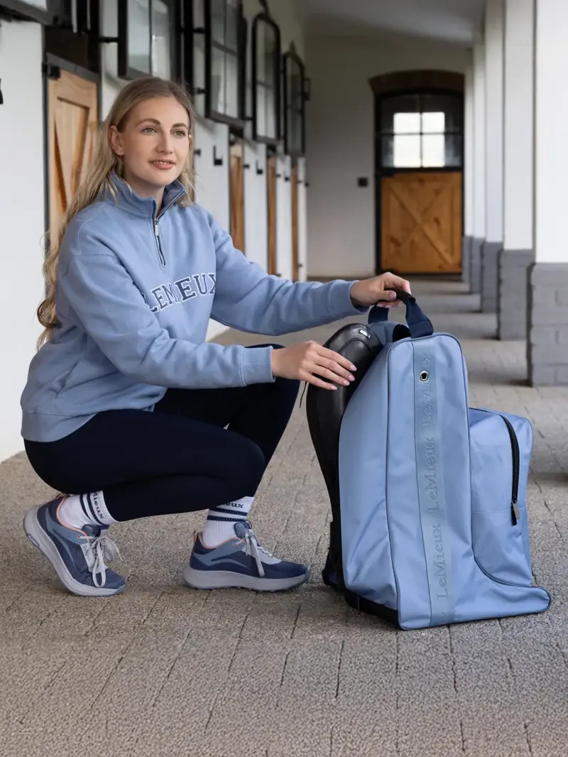 LeMieux Boot Hat Bag Powder Blue One Size-1