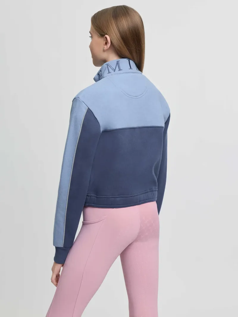 LeMieux Young Rider Cropped Kate Quarter Zip Shadow-1