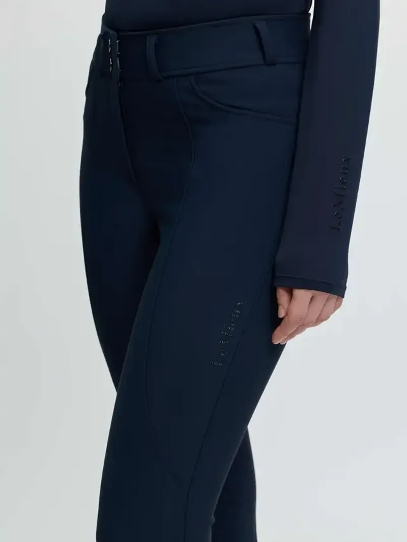 LeMieux Brilliance Knee Grip Breeches Navy-2