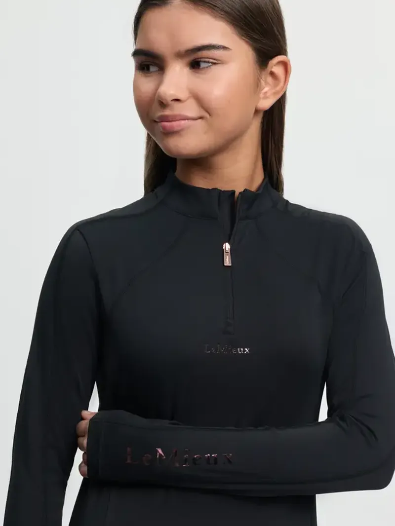 LeMieux Young Rider Sparkle Base Layer Black-2