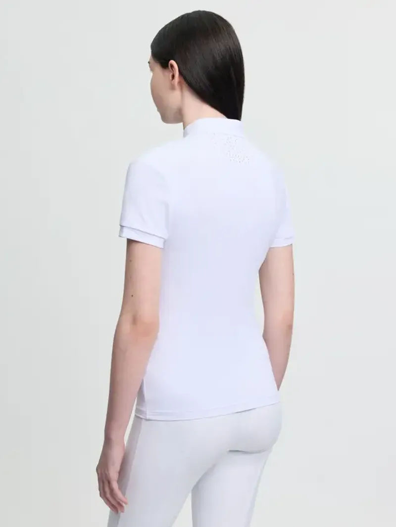LeMieux Young Rider Brilliance Livvy SS Show Shirt White-1