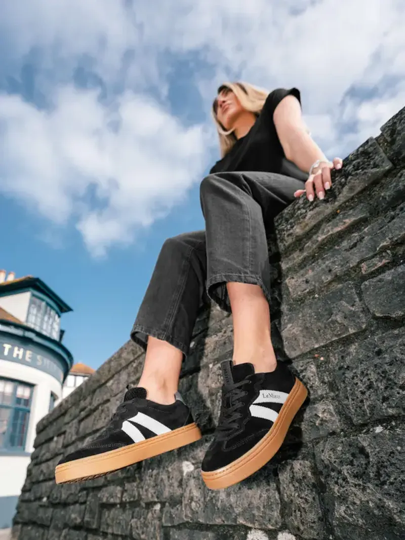 LeMieux Stockbridge Suede Lifestyle Trainer Black-2