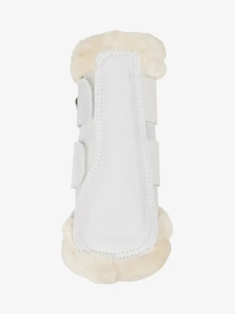 LeMieux Brilliance Fleece Edged Brushing Boot White-1