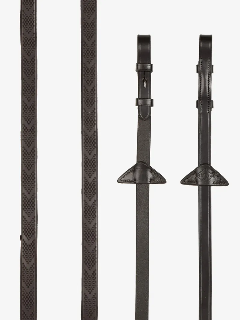 LeMieux Versa Grip Reins Brown