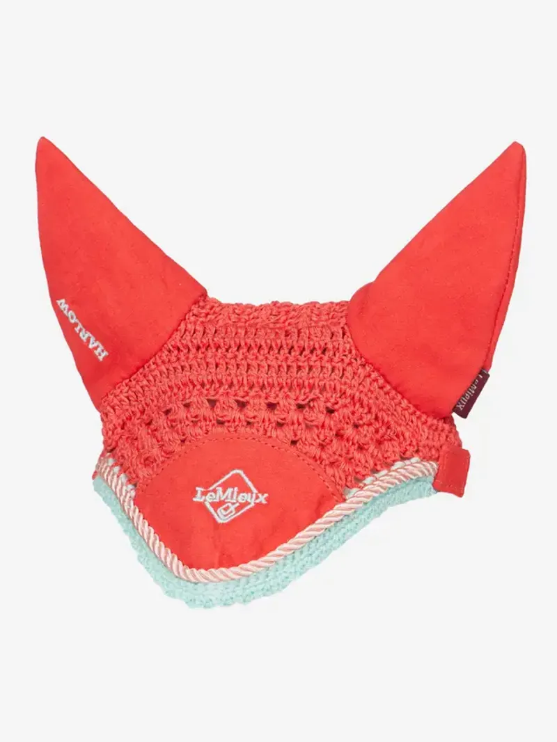 LeMieux Harlow Hobby Horse Fly Hood Coral Crush-1
