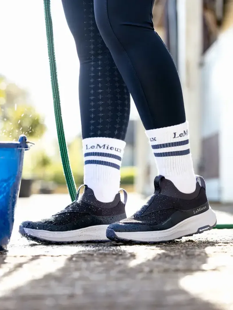 LeMieux Kanta Slip On Waterproof Trainer Navy-1