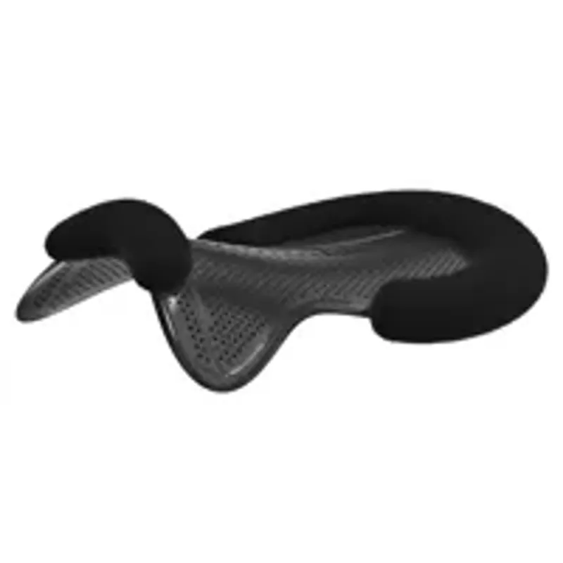 LeMieux Gel-Tek Shaped Vegan-Wool Half Pad Black