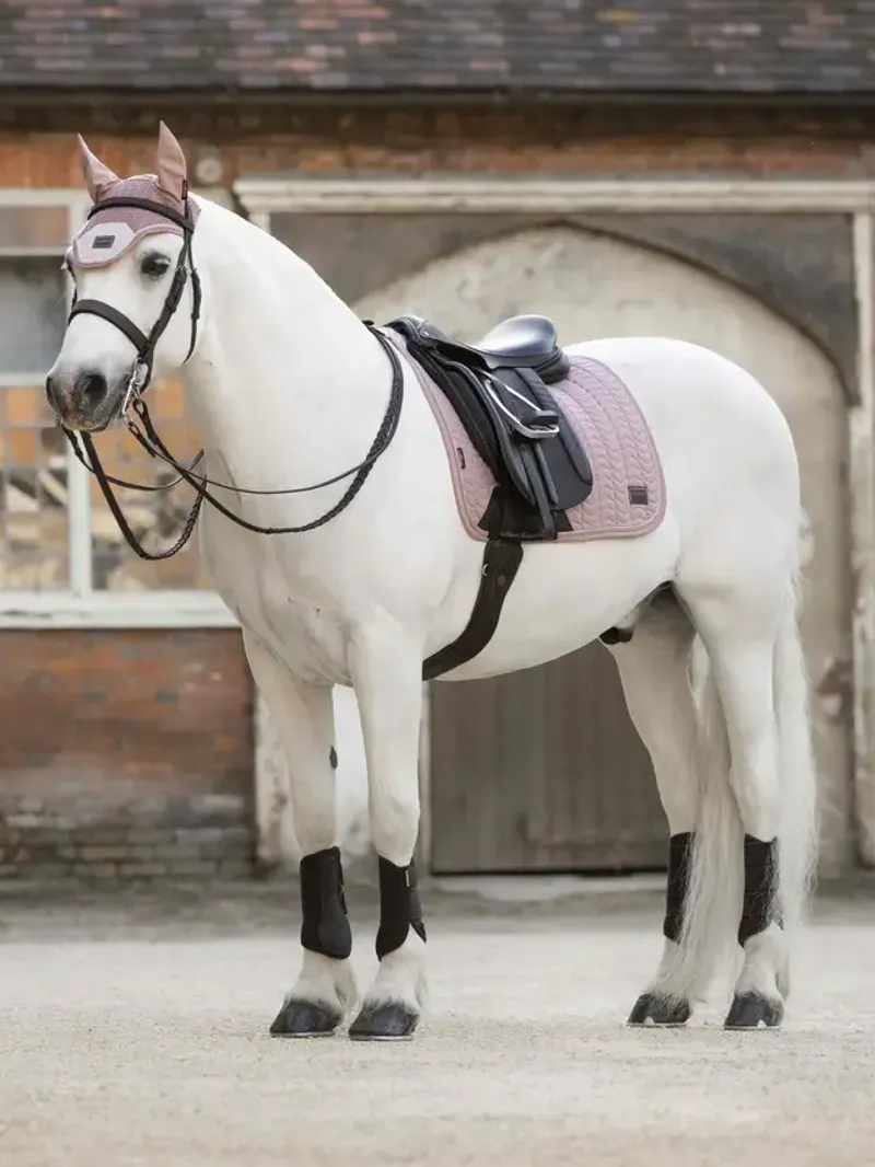 Heritage Herringbone Dressage Square Wild Rose-1
