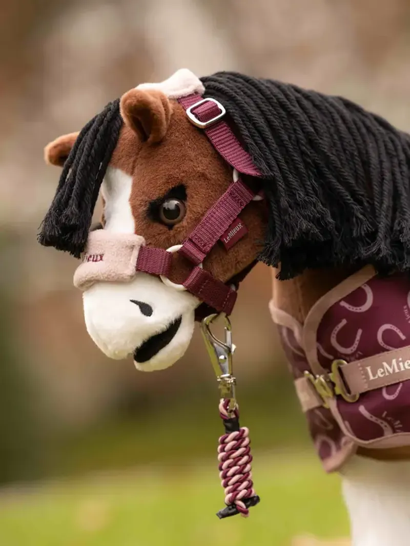 Toy Pony Vogue Headcollar and Leadrope Blackberry-1