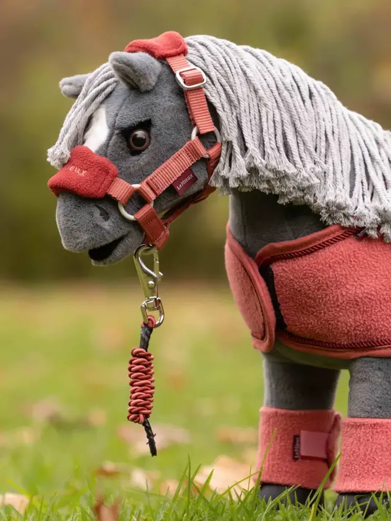 Toy Pony Vogue Headcollar and Leadrope Spiced Earth-1