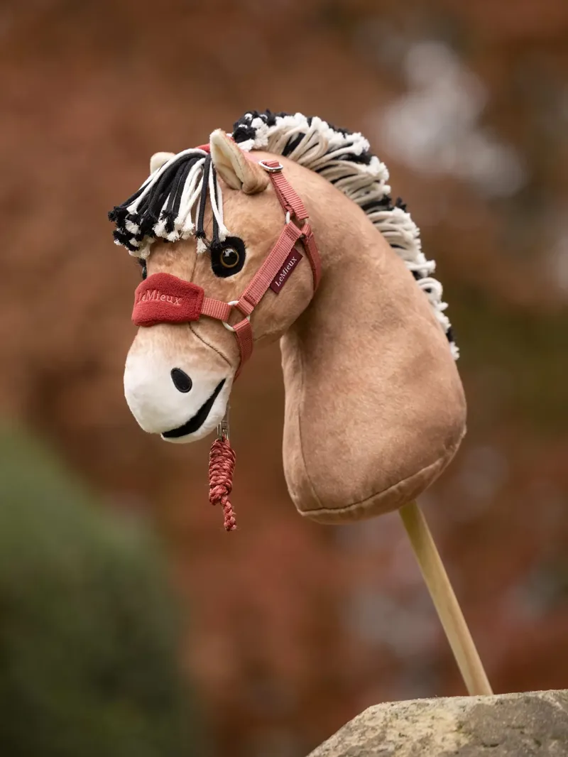 LeMieux Hobby Horse Vogue Headcollar and Leadrope Spiced Earth-1