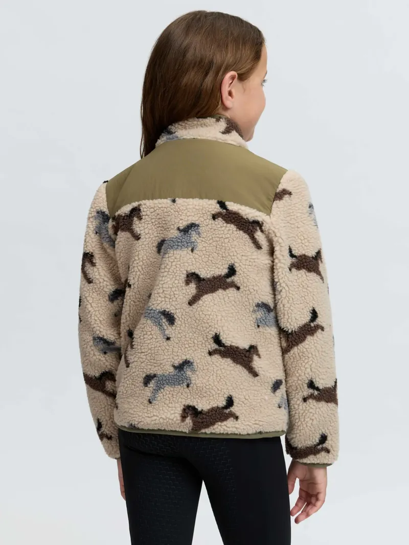 Mini Theo Pony Fleece Willow Green-2