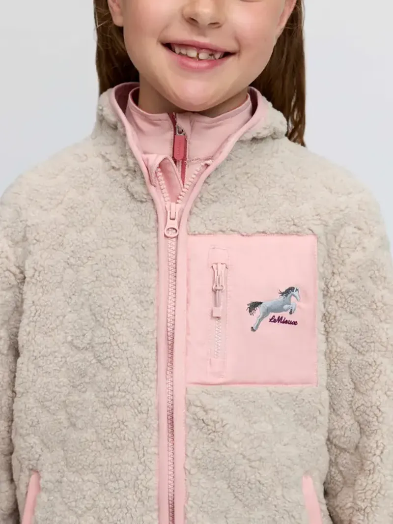 Mini Thora Heart Fleece Stone-1