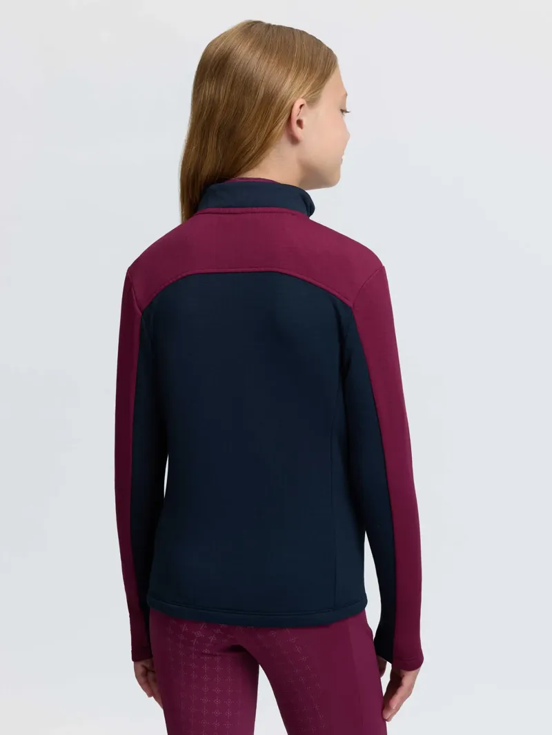 LeMieux Young Rider Bethany Zip Through Mid Layer Blackberry-1