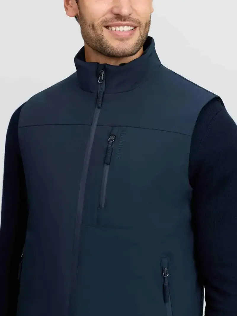LeMieux Mens Fleece Gilet Navy-1