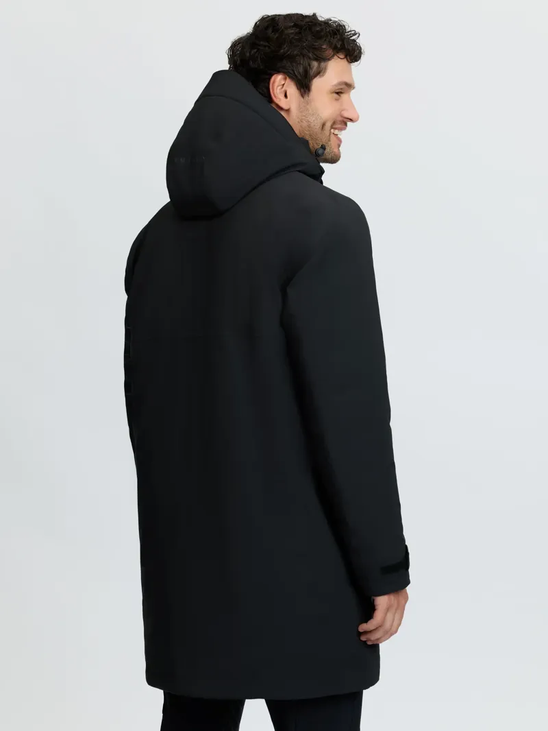 Mens Waterproof Training Coat Black-2