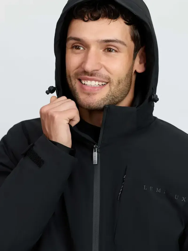 Mens Waterproof Training Coat Black-1