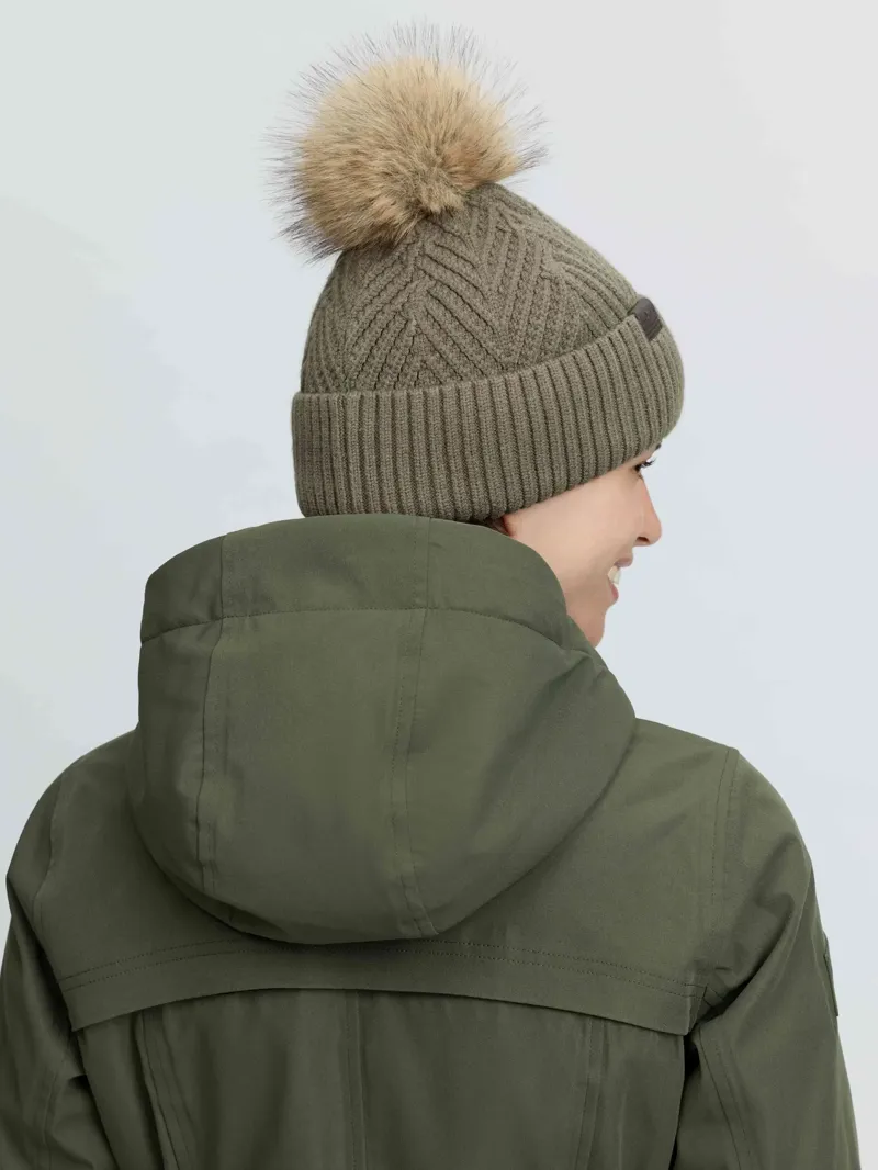 Clara Knit Beanie Willow Green-1