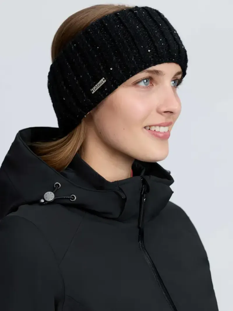 Bernie Sequin Headband Black-1
