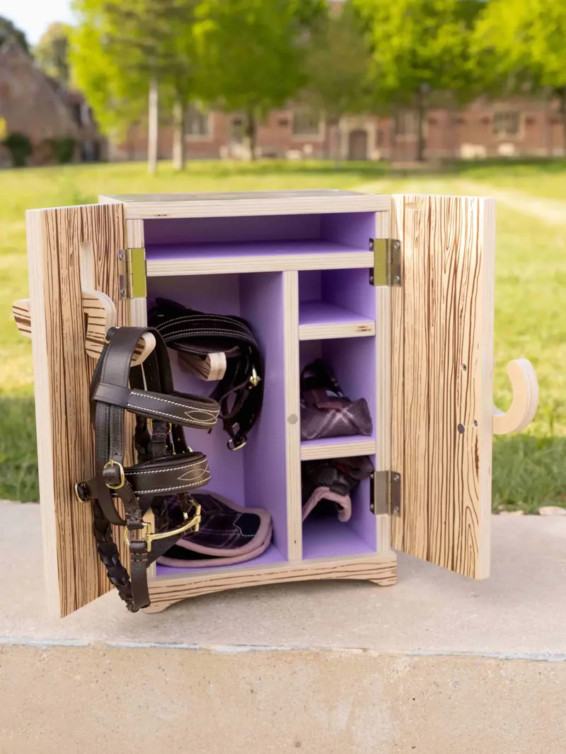 Toy Pony Tack Locker Wooden-1
