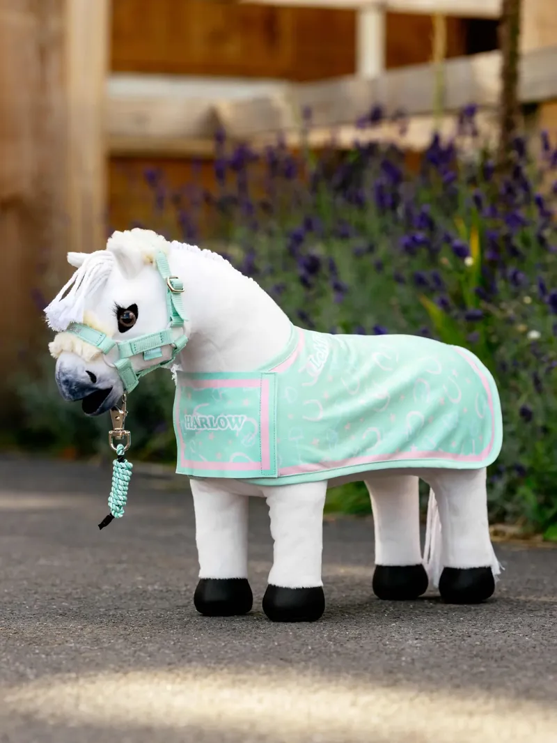 Harlow Toy Pony Printed Rug Softmint-1