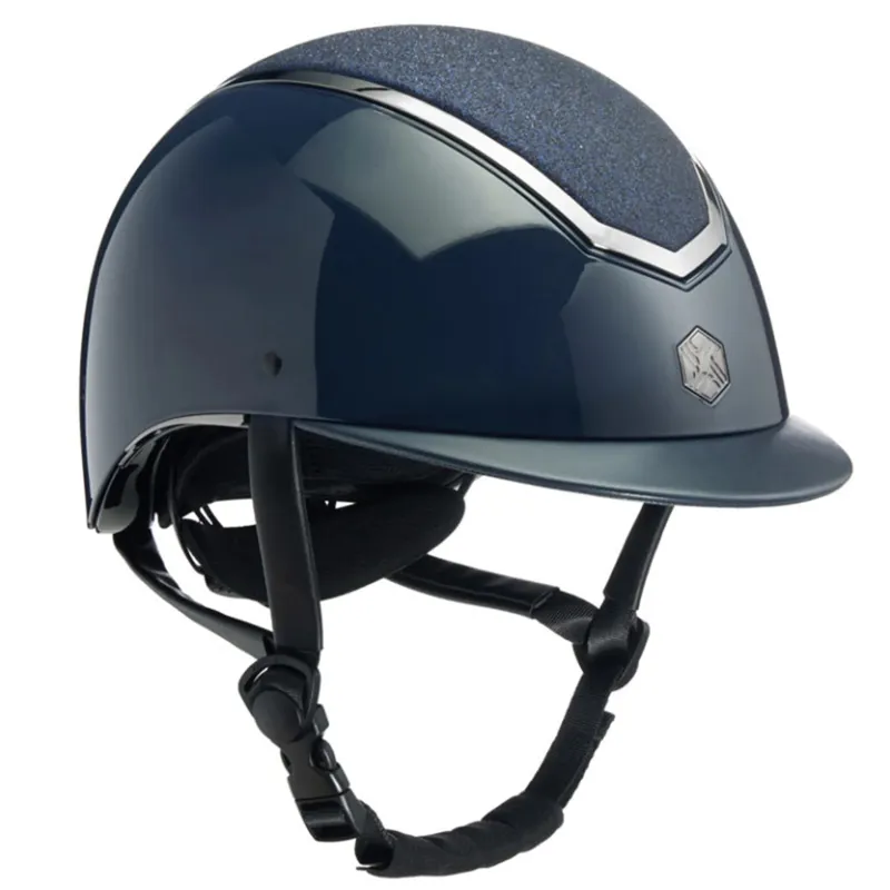 Charles Owen Kylo Navy Gloss/Pewter Sparkly