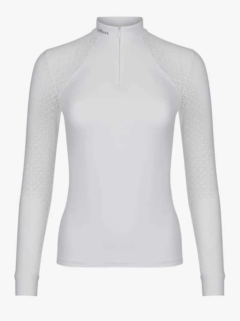 LeMieux Olivia Show Shirt Long Sleeve White-1