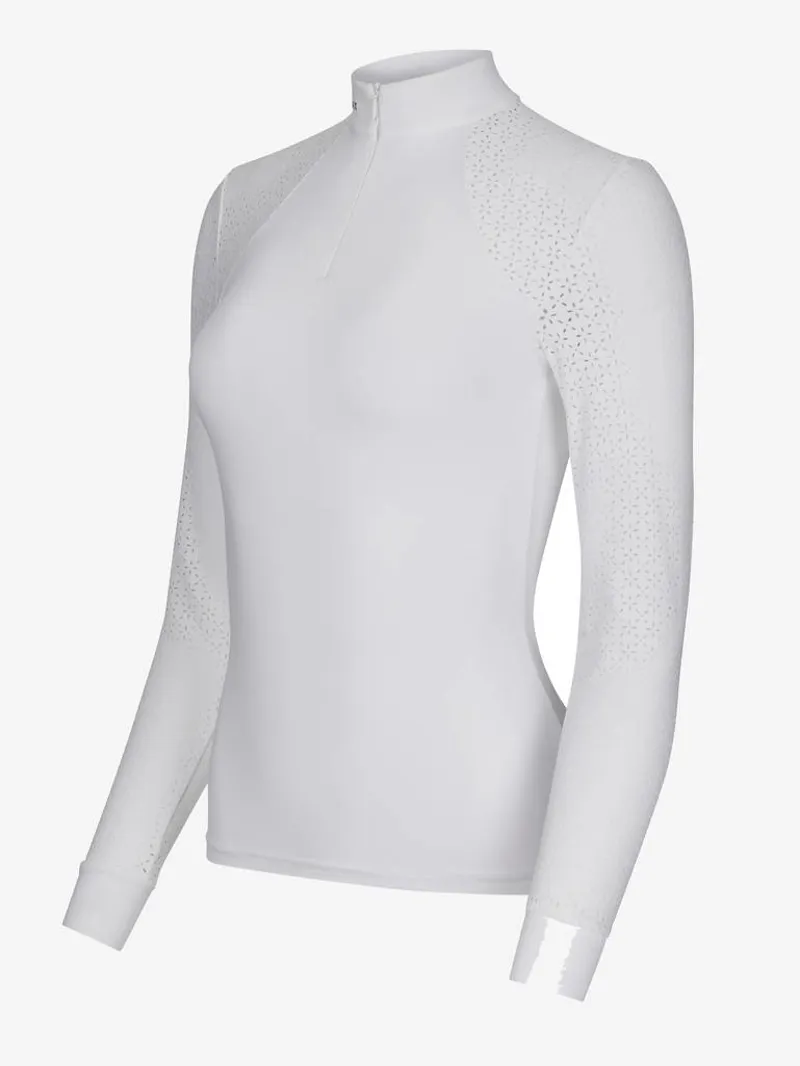 LeMieux Olivia Show Shirt Long Sleeve White-4
