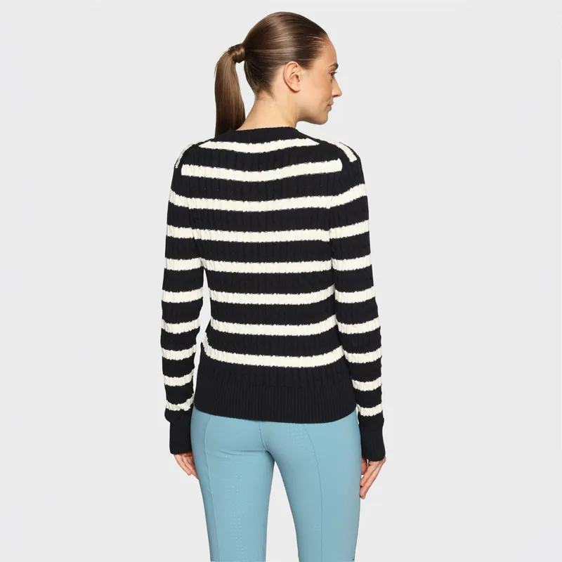 Samshield Lisa Twisted Knitwear Navy White-1