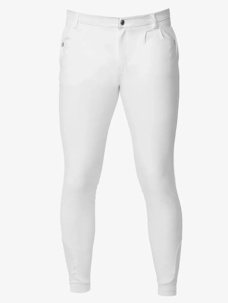 Le Mieux Elite Mens Classic Pleated Breech White
