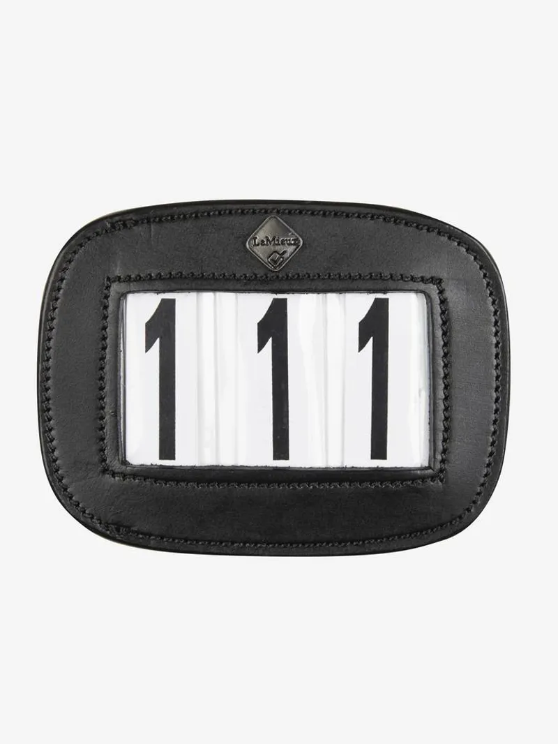 LeMieux Saddle Number Holder Square Black Plain