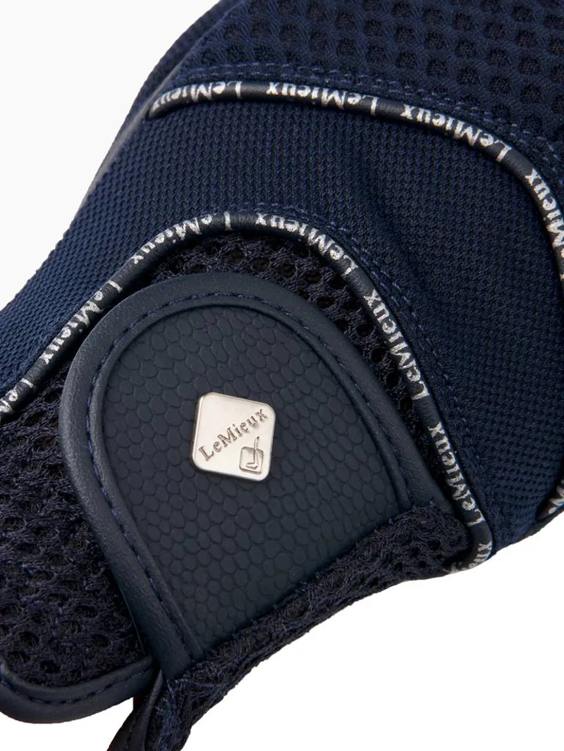 LeMieux Pro Touch 3D Mesh Riding Glove Navy-3