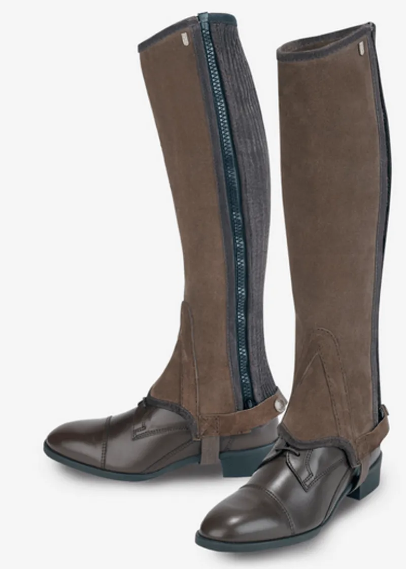 Tredstep Original Half Chaps Brown Suede