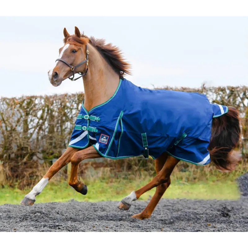 Mackey Keadeen Plus Turnout Rug 100g Navy/Grey/Hunter