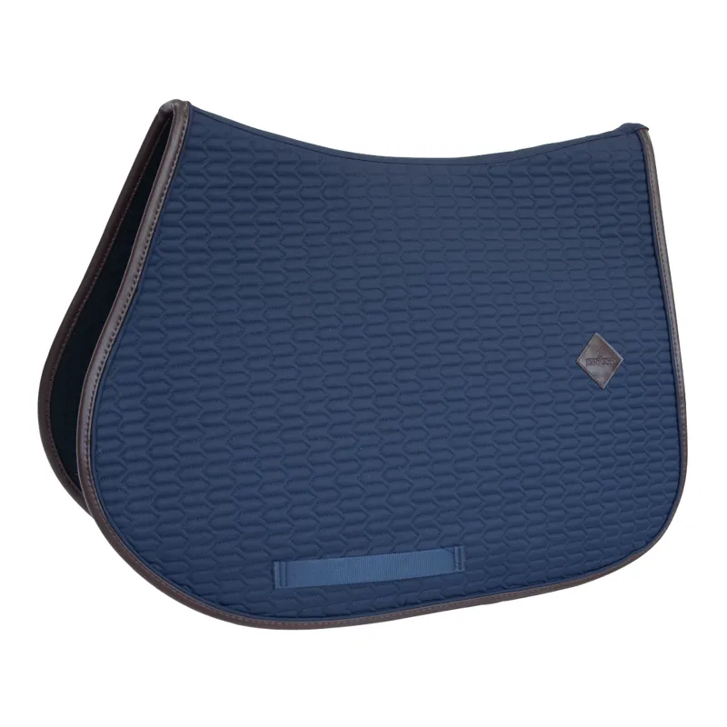 Kentucky Saddle Pad Color Edition Leather Jumping Navy Pony