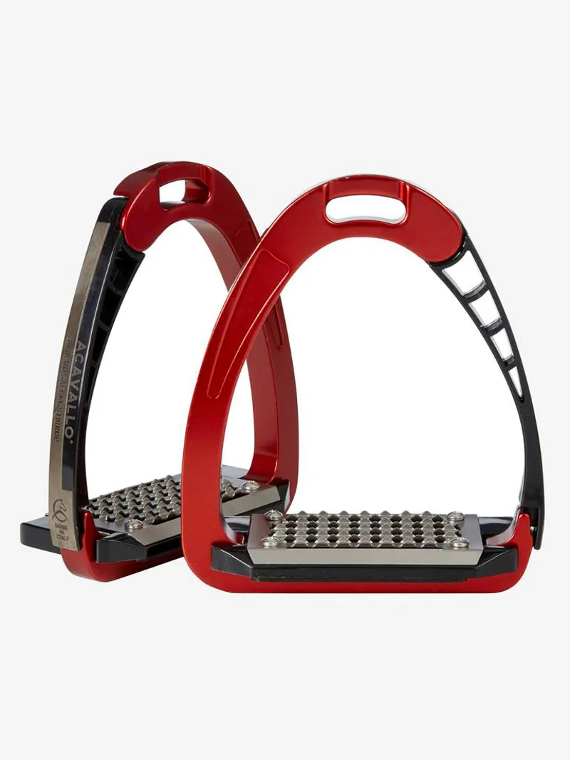 LeMieux Arena Alupro Safety Stirrup Red-1