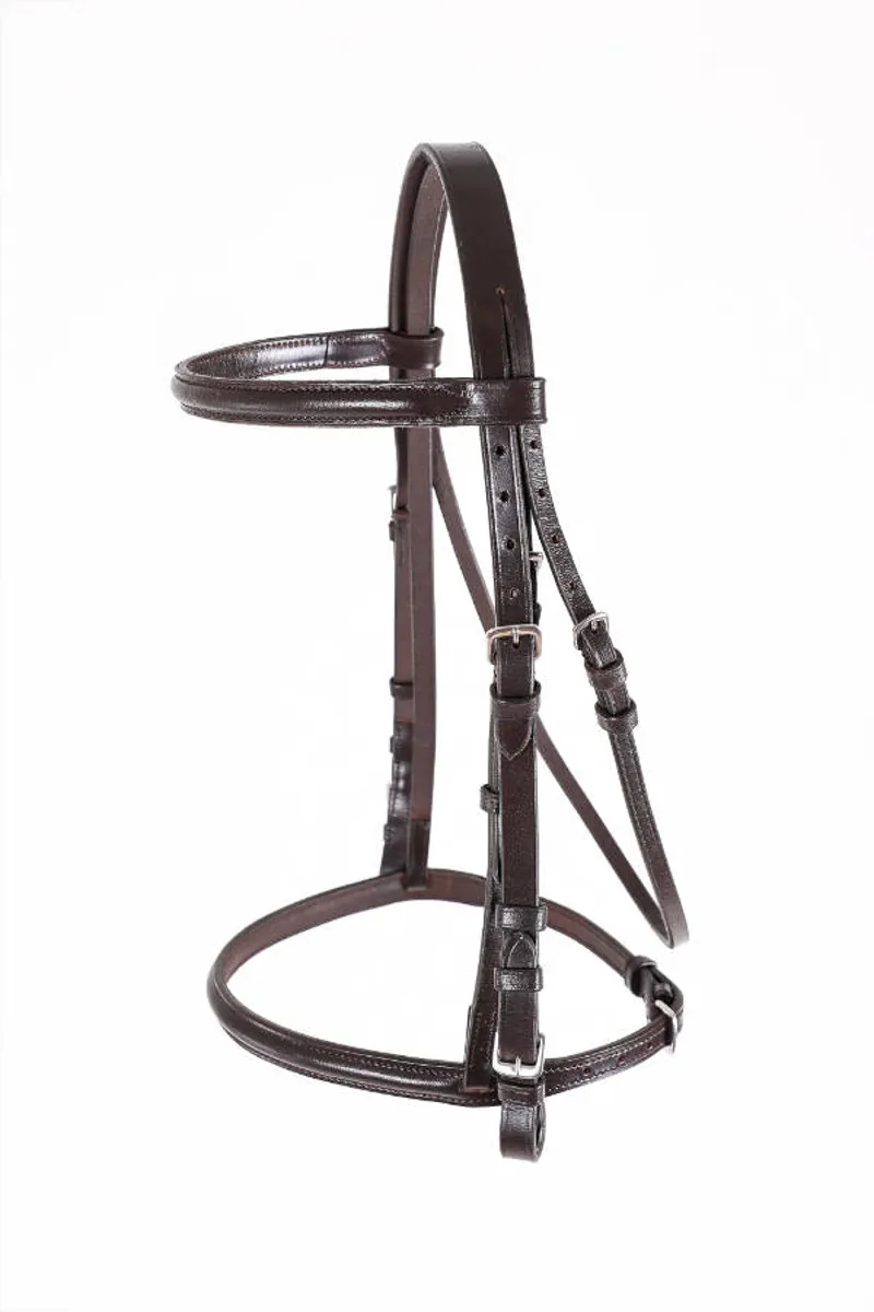 Breeze Up Leather Racing Bridle Brown
