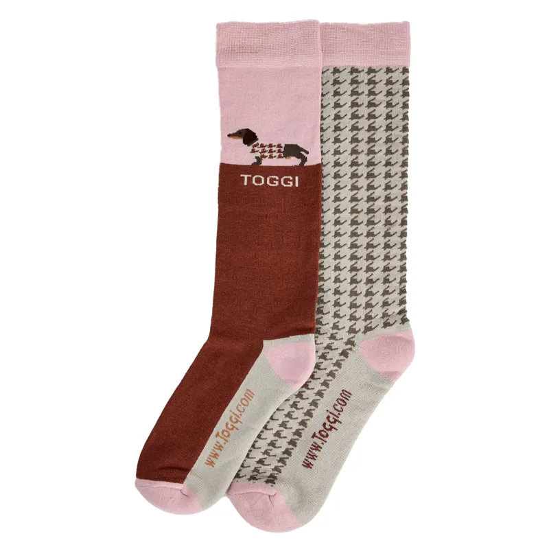 Toggi Celestine Terracotta Womens 2 Pack Sock One Size