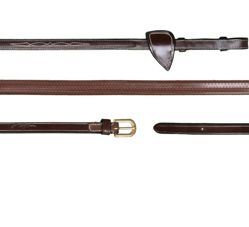 Dy'On 1/2 Rubber Reins Brown Pony 