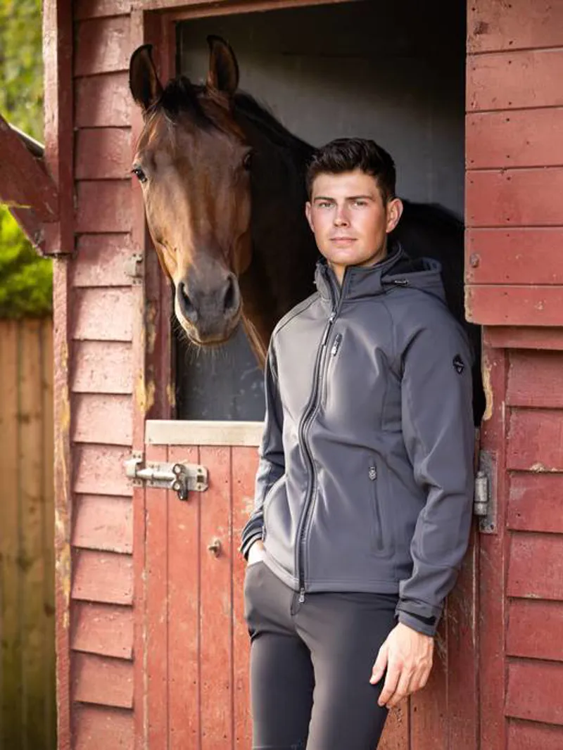 LeMieux Mens Elite Soft Shell Jacket Anthracite-2