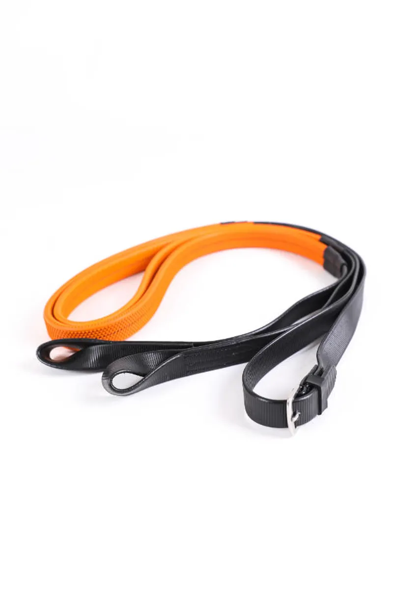 Celtic Equine Synthetic Loop End Reins Black 57 x 3/4