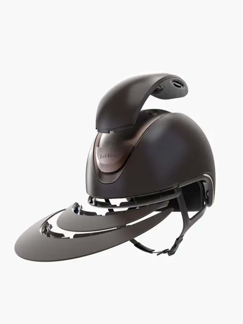 LeMieux Verv Competition Helmet Matte Brown-2